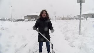 Rhinelander community reacts after Northwoods blasted with close to 10 inches of snow