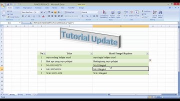 Fungsi Replace di Microsoft Excel