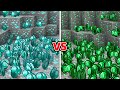 無限ダイヤ vs 無限エメラルド vs 無限金でサバイバルしたら1番早くエンドラを倒せるのはどれ?【マイクラ】
