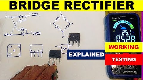 {988} How to test bridge rectifier using multimeter