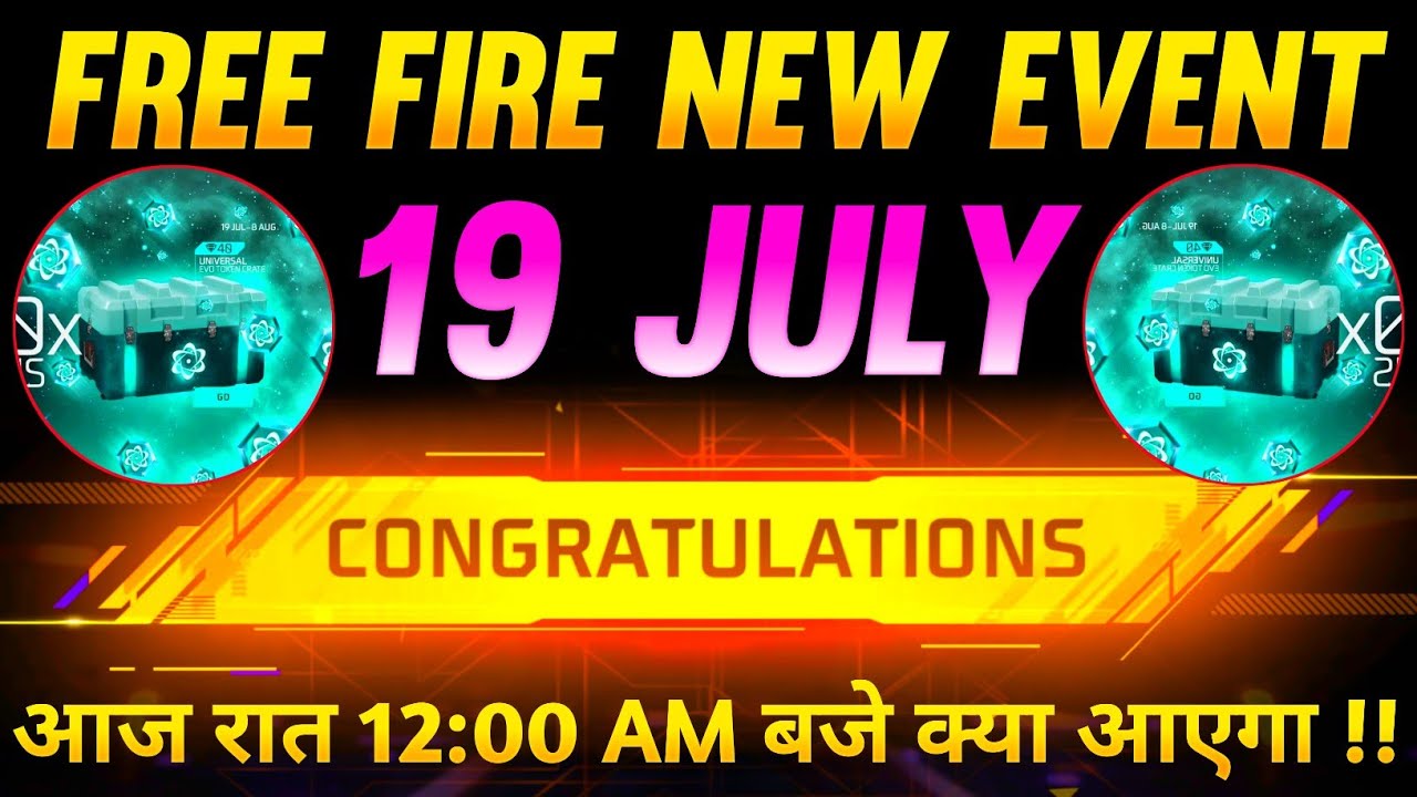 19 JULY Free Fire New Event | TONIGHT UPDATE | New Event Free Fire | Free Fire New Event | FF Event