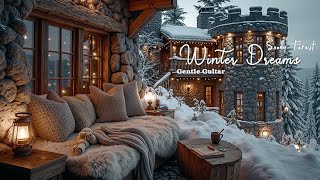 Gezellig Huttenuitje | Zachte Gitaarmuziek \u0026 Sneeuwbosrust