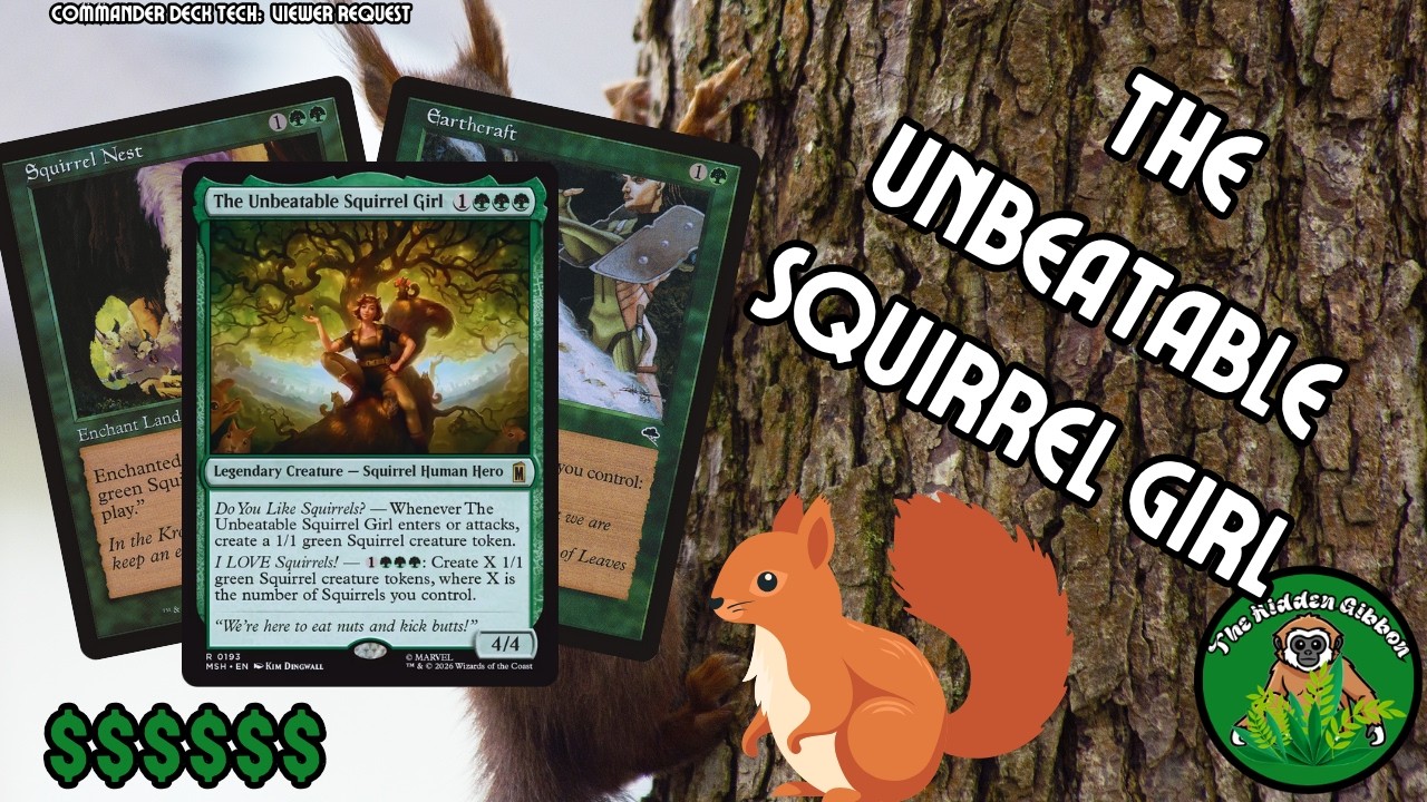 mtg squirrel deck commander EDH Deck Chatterfang, General 100 Magic Cards Custom Deck Squirrels Tokens Green Black Golgari The Unbeatable Squirrel Girl |