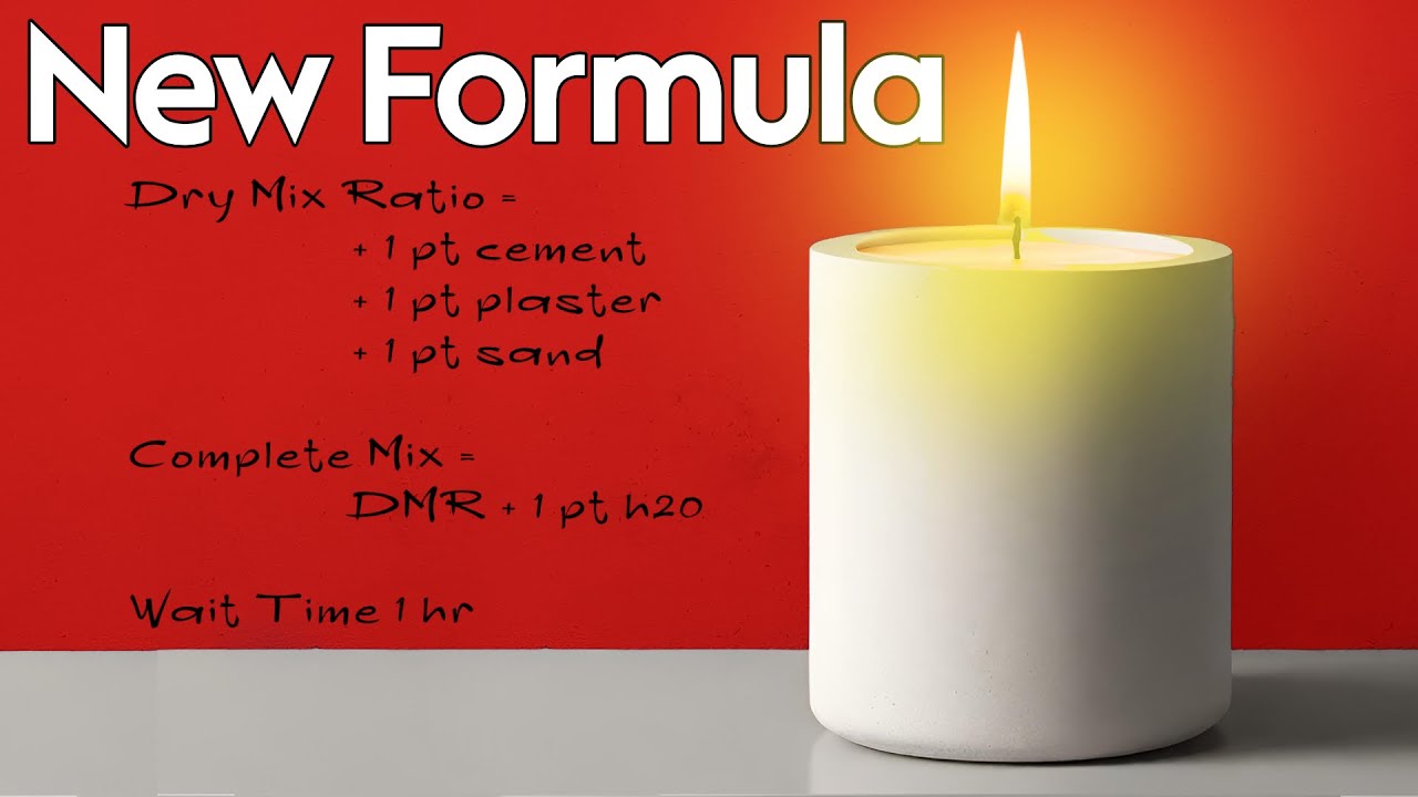 Secret to Making Concrete Candle Jars Without Cement All