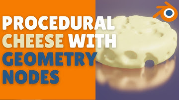 Procedural cheese using geometry nodes in blender 3.0