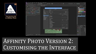 Affinity Photo Version 2: Customising the Interface screenshot 3