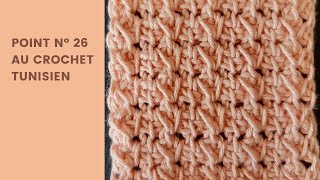 Point n°26.  Crochet tunisien