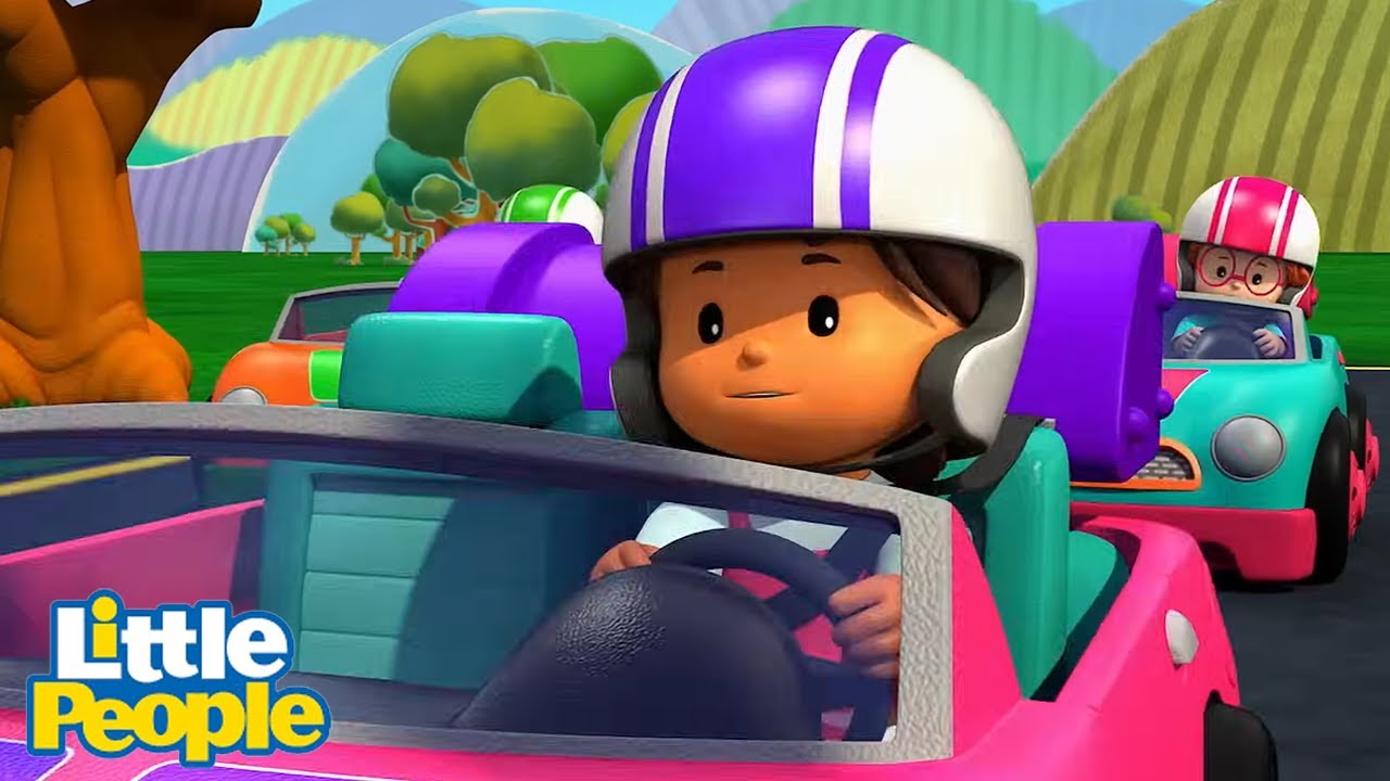The Little People Enter a Race | Preschool Learning | Little People - Fisher Price
