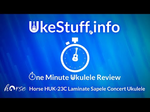 One Minute Ukulele Review_ Horse HUK-23 Sapele Concert Ukulele