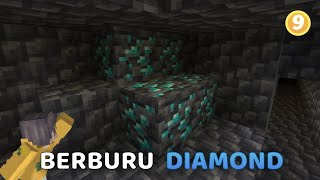 Mencoba berburu diamond | Minecraft Survival #9