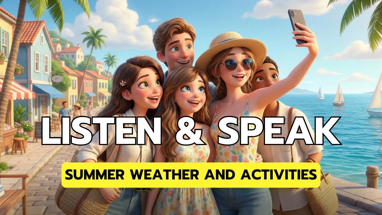 Летняя погода и развлечения | Улучшите свой английский | Навыки аудирования и разговорной речи на...