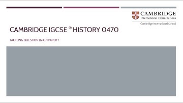 Tackling Paper 1 Question (b)