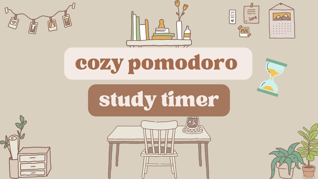 25/5 pomodoro study timer 📚 cozy corner theme ☕️ no music - YouTube