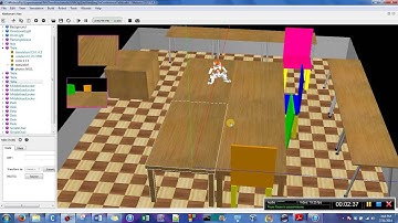 Scene Tree & 3D Simulation View in Webots