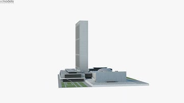 Headquarters of the United Nations 3D model by 3DModels.org