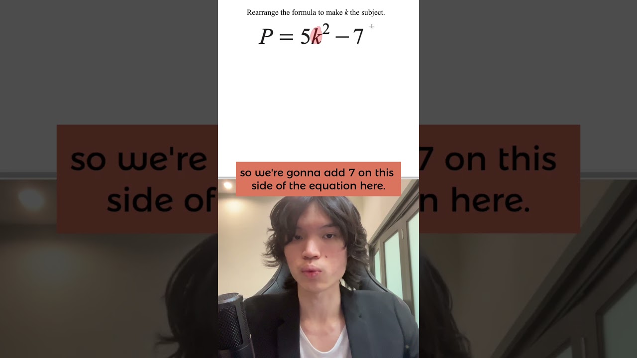 You're rearranging formulas the wrong way.Just remember: "Fix it from the outside, then go in"
