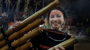 Hòa tấu nhạc cụ tre nứa như dàn hợp xướng của thanh niên làng Chuet Ngol | @rochamxuanpleiku