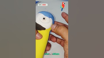 how to make a clay parrot | clay macaw parrot | fondant parrot | clay bird