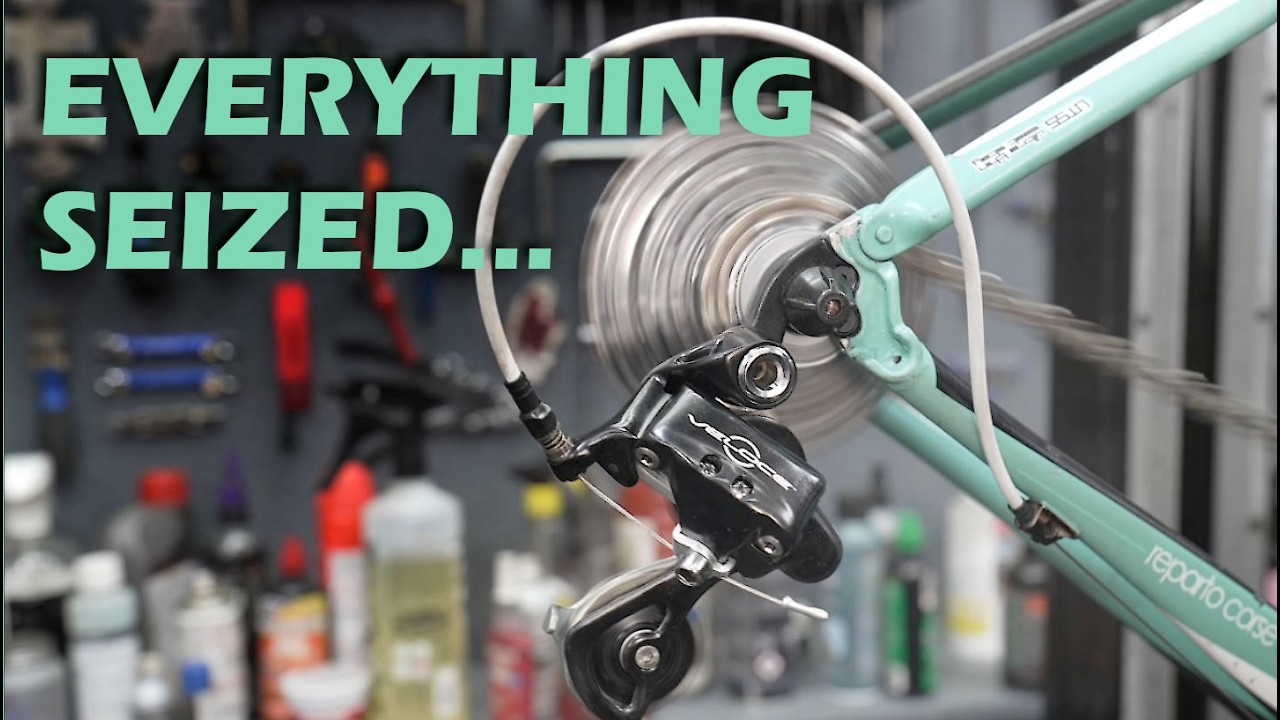 Bianchi Road Bike Rescue | Seized Everything, Broken Hanger & Full Service
