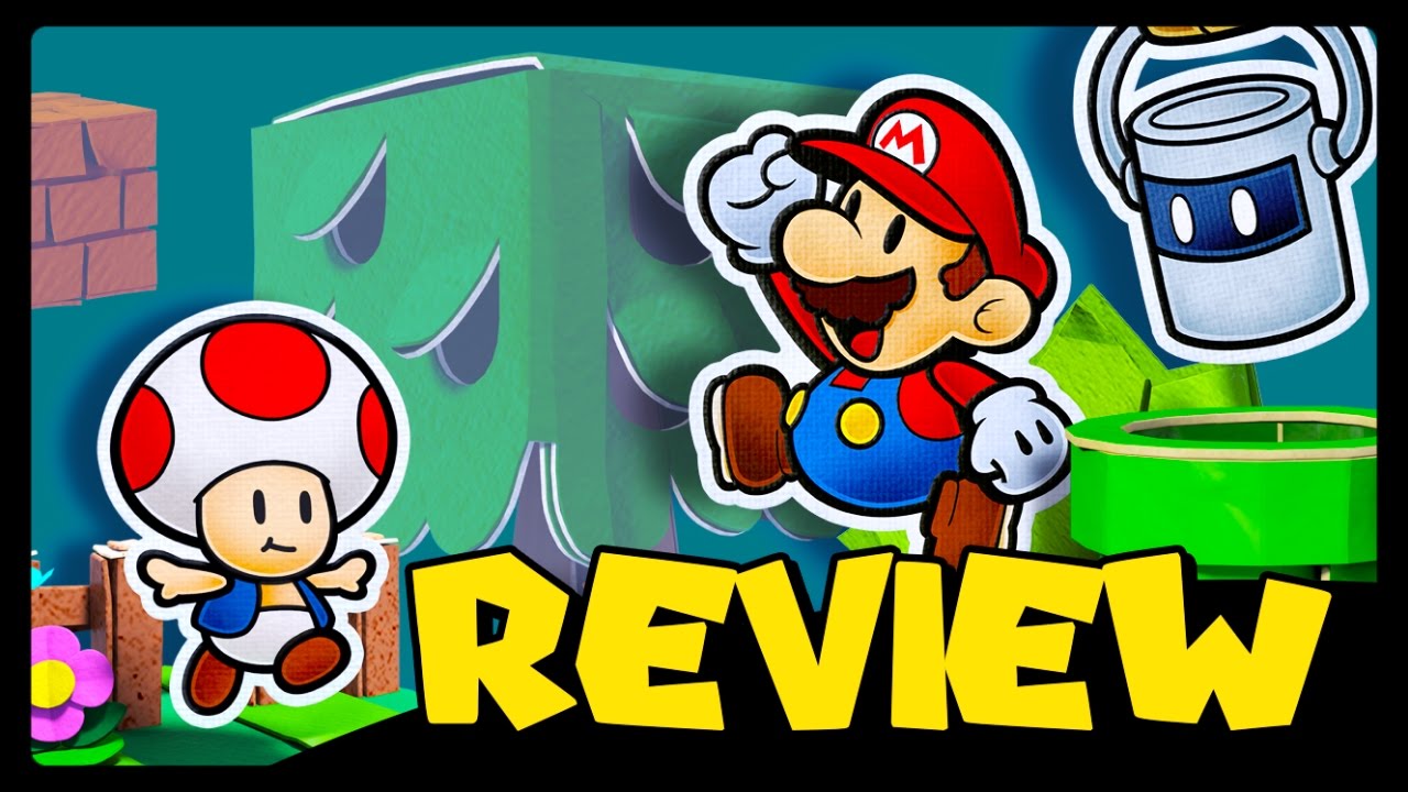 REVIEW - Paper Mario Color Splash (Video Game Video Review)