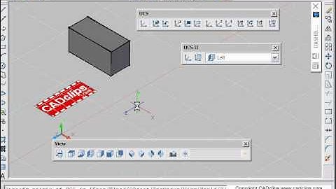 AutoCAD 2007 3D UCS TIPS - CADclips