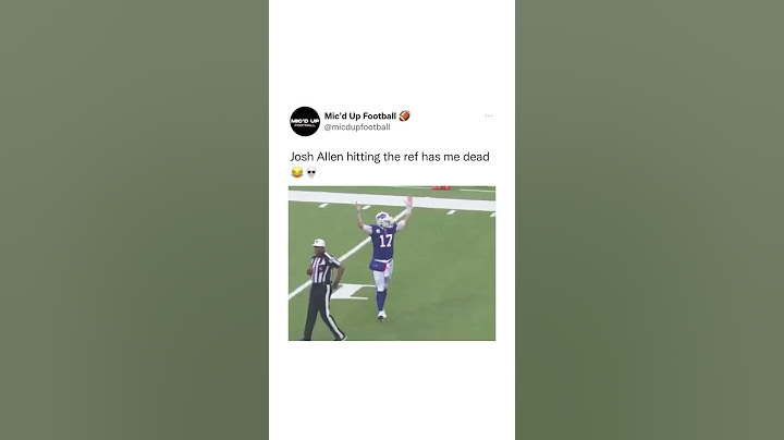 Josh Allen Hit The Ref #shorts