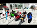 Extreme Motorbikes Gameplay - Fuel station Bike Racing stunt Android IOS