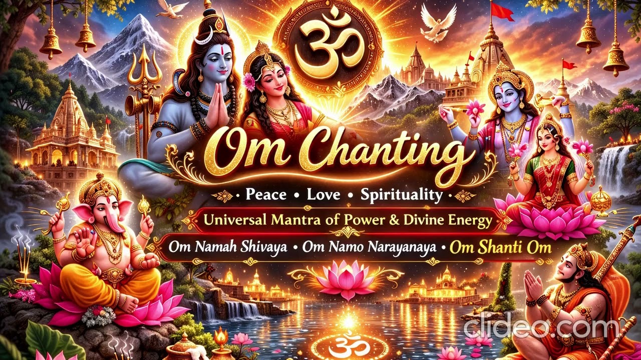Powerful Om Meditation  Relaxing Om Chant for Mind & Soul  Deep Healing Vibes