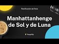 Plan 5 manhattanhenge con el sol y con la luna nueva york eeuu