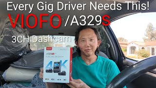 A Must-Have Dashcam for DoorDash & Uber Drivers | VIOFO A329S Review 