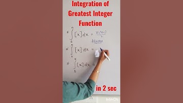 DEFINITE INTEGRAL OF GREATEST INTEGER FUNCTION|SHORT TRICK|FOR IITJEE/NDA/PGT/TGT/CLASS12 #ytshorts