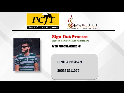 Web Project Task 09 | Web Programming 01 | Java Institute | 1st Year | Semester 01