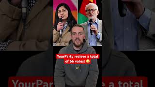 YourParty recieve a total of 66 votes! 😂 #yourparty #zarasultana #jeremycorbyn #votes #government