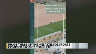 Mesa Del Sol Sports Complex construction wraps up phase three