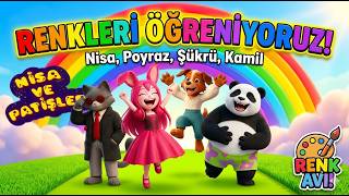 Renkleri Öğreniyoruz! 2 🌈 | Eğitici Çocuk Şarkısı | Nisa ve Patişler
