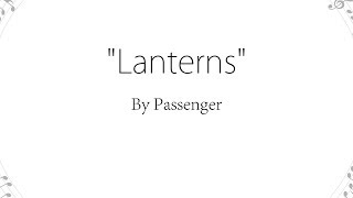 Lanterns - Passenger (Lyrics)