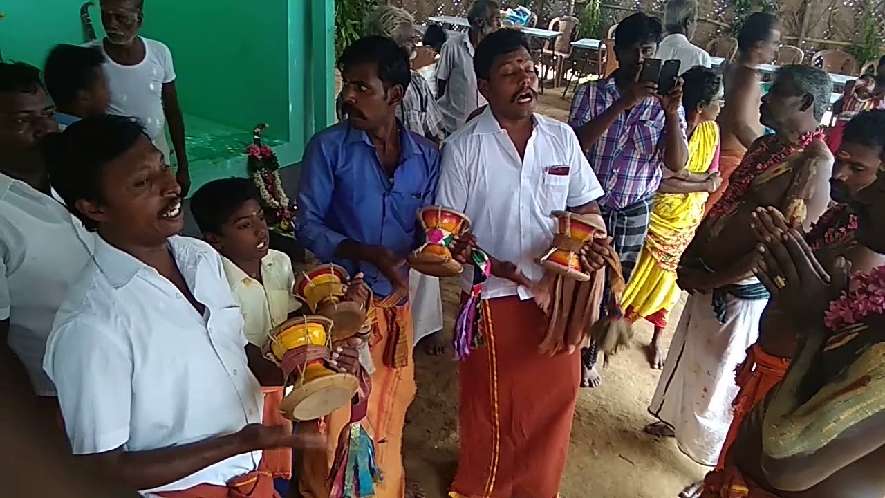 மதுரை வீரன் சாமி அழைத்தல். உடுக்கையின் ஓசையில்