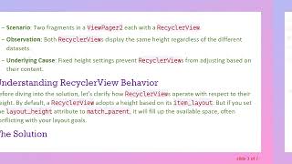 Solving the ViewPager2 and RecyclerView Height Issue in Android NestedScrollView