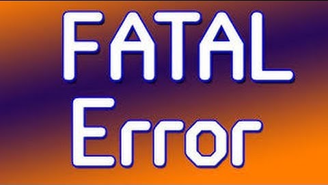 How To Fix "Fatal Error" On Cod 4 Modern Warfare
