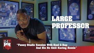 Large Professor - Funny Studio Session With Kool G Rap &amp; His No Skill Having Homie (247HH Exclusive)