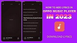 HOW TO ADD & DOWNLOAD LYRICS IN DEFAULT OPPO MUSIC PLAYER IN 2023 screenshot 3