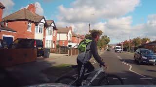 Zebra Crossing - Nearly Caught Out By Bike Rider In Shadows, Emergency Stop