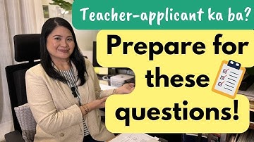 Questions usually asked after demo-teaching