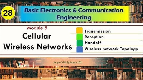 M5 L2 | Transmission Reception, Handoff, Wireless network Topology | Basic Electronics and commn VTU