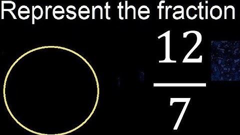 Represent 12/7 graphically . Graphic representation of fractions, graph