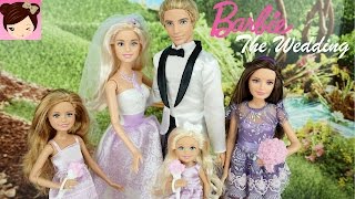 Barbie and Ken get Married  Doll Stories  Barbie Wedding Playset  Titi Toys