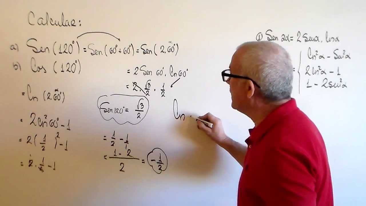 CALCULO DE VALORES TRIGONOMETRICOS PARA EL SEN(2x) Y COS(2x) . YouTube