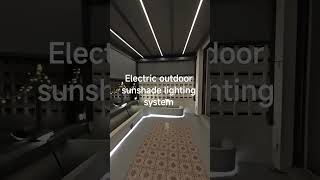 Outdoor sunshade lighting system