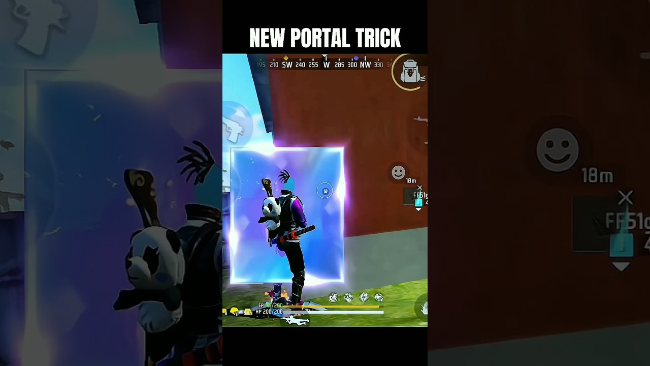 NEW PORTAL TRICK🔥 free fire br rank best trick 