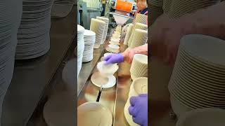 Plate and Bowl Packing Process in an Automated Factory
